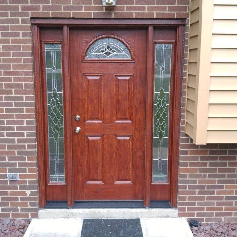 Newly installed entry door