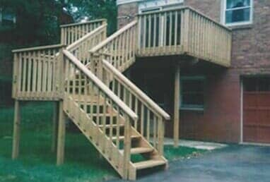 New wood deck